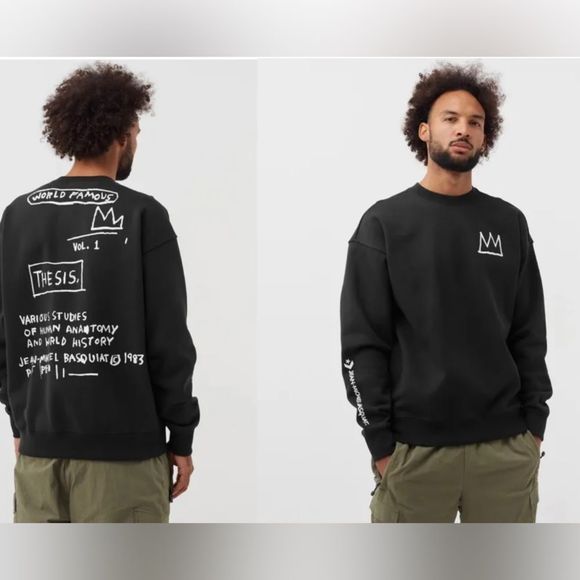 Converse Other - CONVERSE X BASQUIAT FLEECE CREW SWEATSHIRT